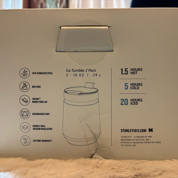 Stanley Stainless Steel The Everyday Go Tumbler in Navy Blue/Green - 2pk, 10 oz - Picture 3 of 3